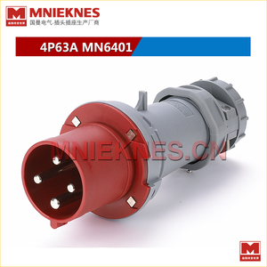 精品推薦4芯63A工業插頭 MN6401 國曼電氣MNIEKNES 三相四線3P+E
