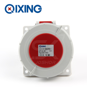 正品启星QX1551工业防水插座插头 3P+N+E检修电源箱插座380V IP67